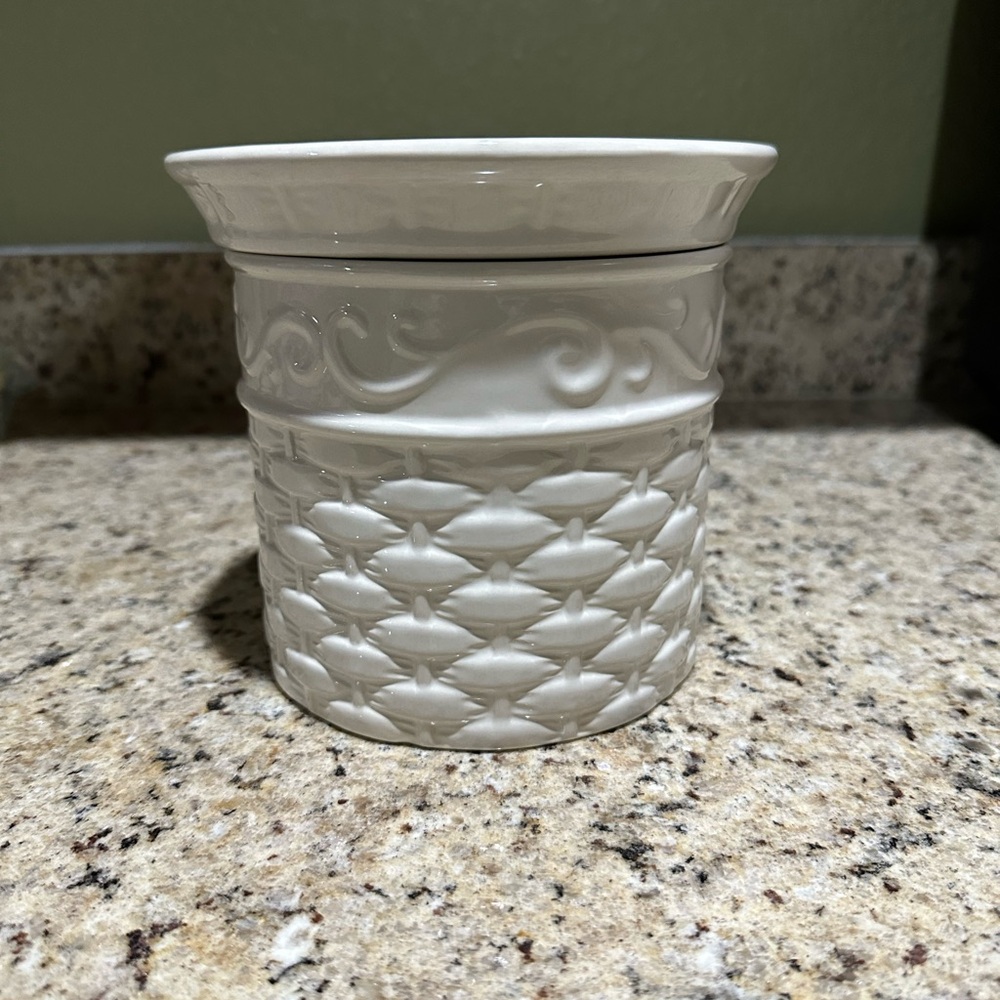 Celebrating Home‎ Party Veranda Dip Chiller Set Stoneware Collection Basketweave